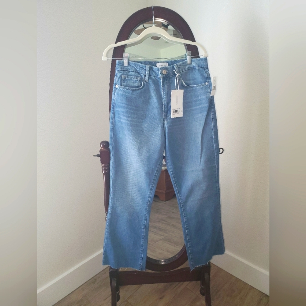 NWT Frame Le Super High Crop Mini Boot Jeans - Picture 3 of 8